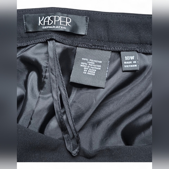 Kasper Women’s Separates Black Dress Pants Size 18W - Picture 8 of 8